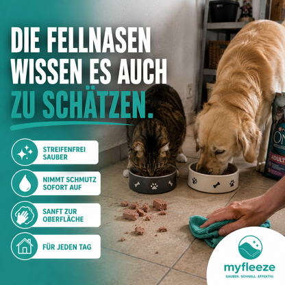 Myfleeze Trockentuch ☁️  Streifenfreier Glanz in nur einem Wisch