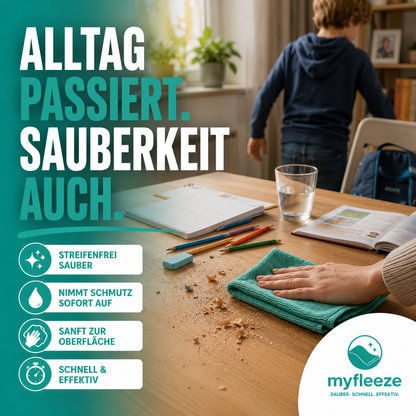 Myfleeze Trockentuch ☁️  Streifenfreier Glanz in nur einem Wisch